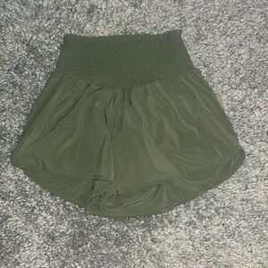 Aerie Dark Green High-Waisted Women's Shorts
